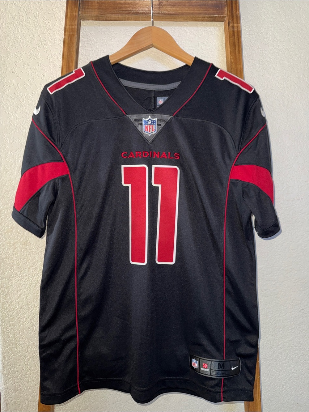 EUC Nike Men’s Black & Red Cardinals #11 Football Jersey size M